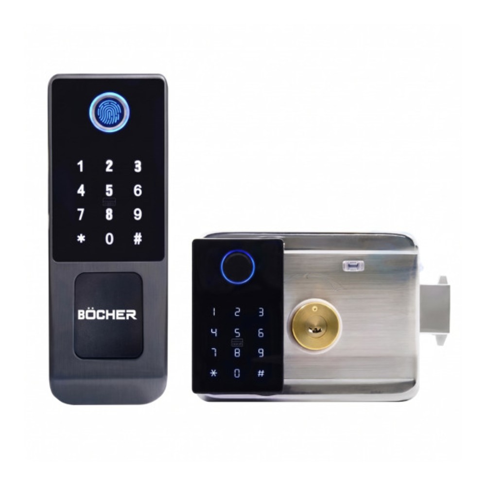 Khóa Vân Tay Cổng Sắt Bocher C1218