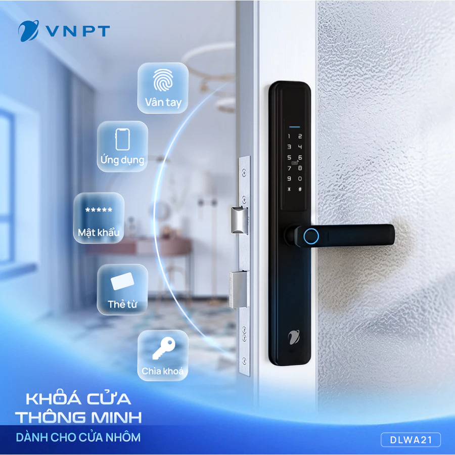Đánh Giá Chi Tiết Khóa Điện Tử Cửa Nhôm VNPT DLWA21: Giải Pháp Bảo Mật Số 1 Cho Chung Cư & Văn Phòng